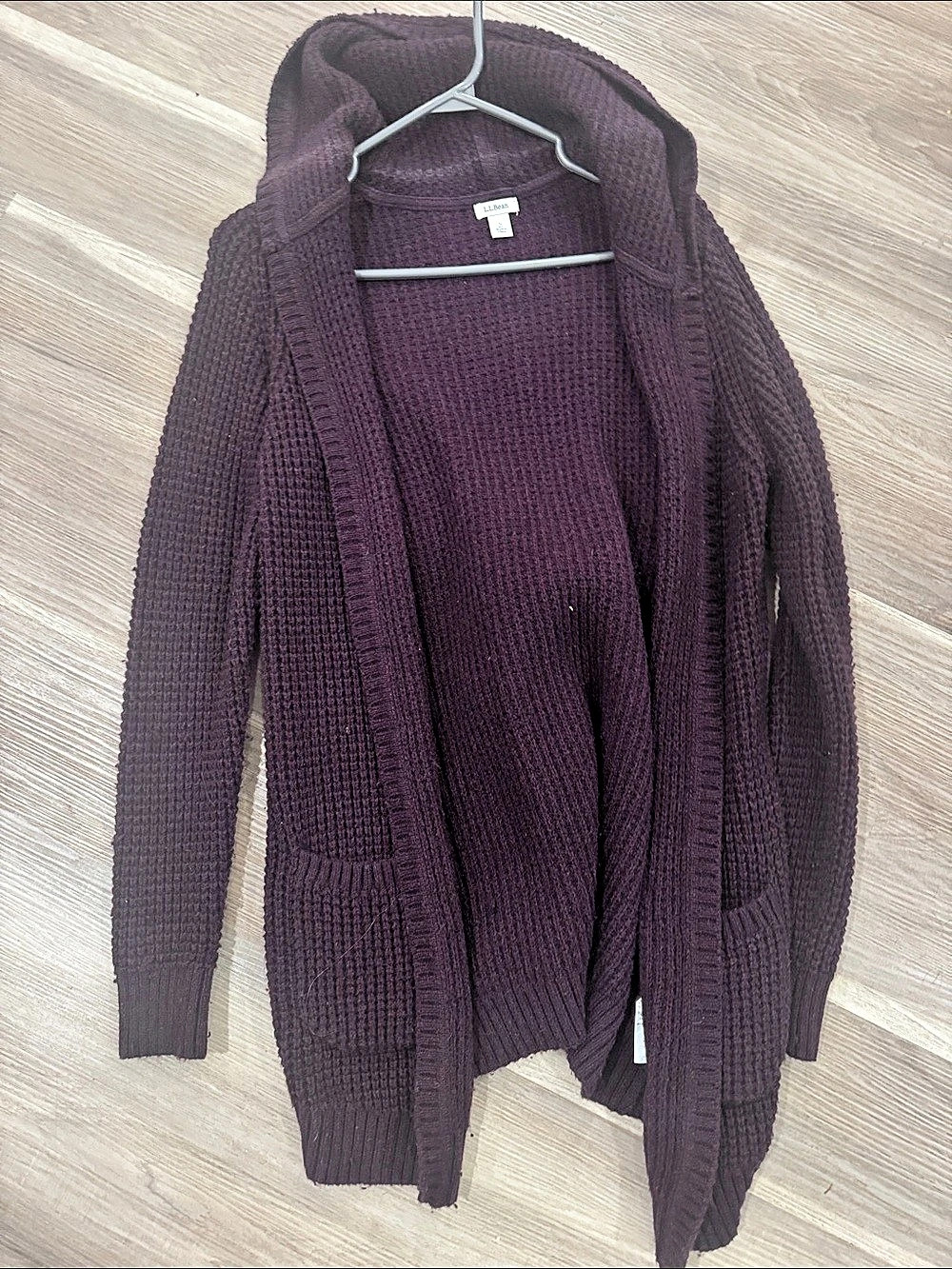 L.L.Bean Knit Cardigan in Purple Size Small